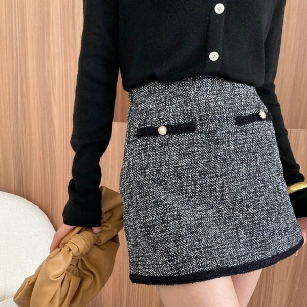 French-Style High-End A-Line Skirt