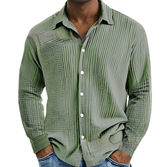 Men's Short-sleeve Lapel Shirt Double Layer Champray